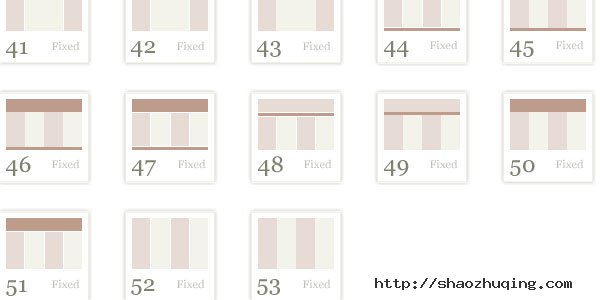 fixed width css layouts